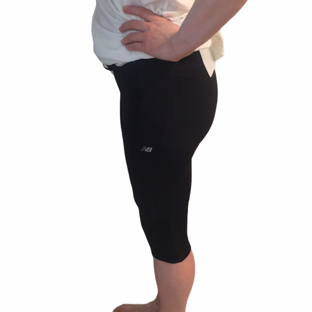 New Balance Black Lightening Dry Capri Leggings - Picture 8 of 16